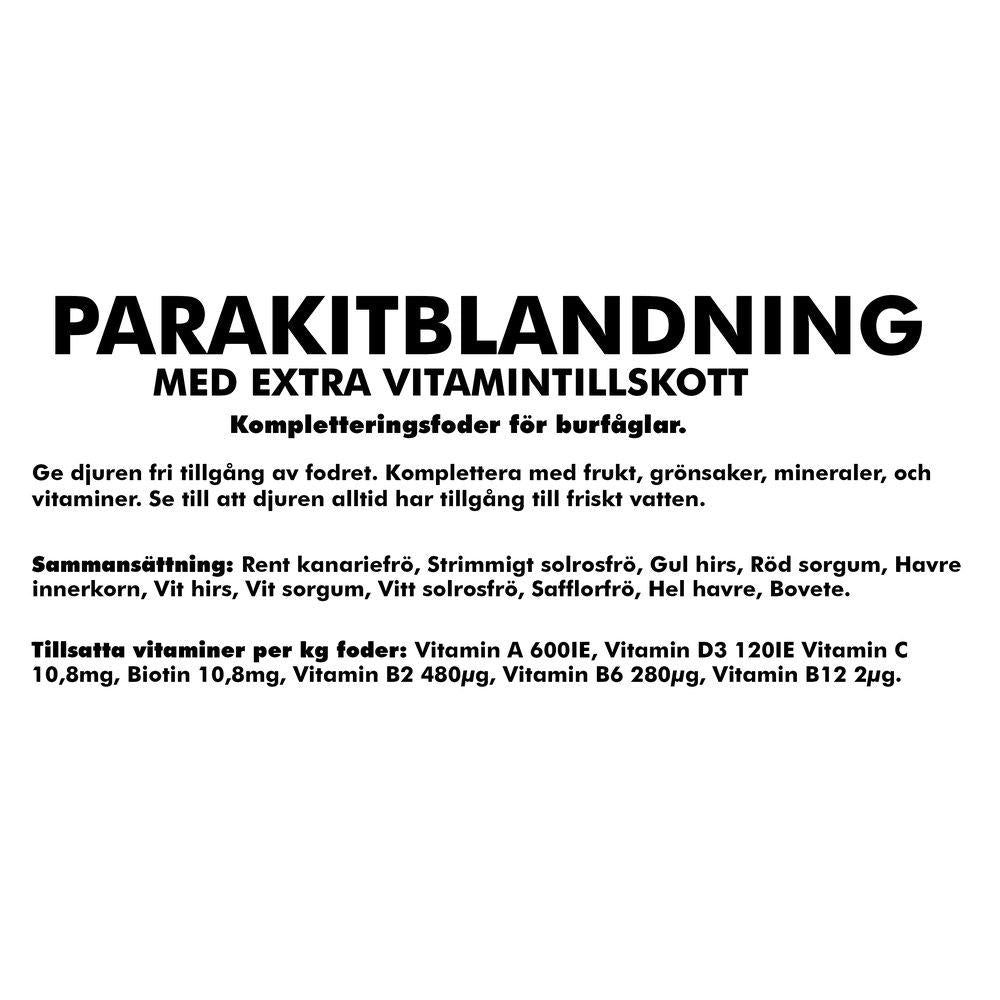 Parakitblandning Vitamintillskott 5kg