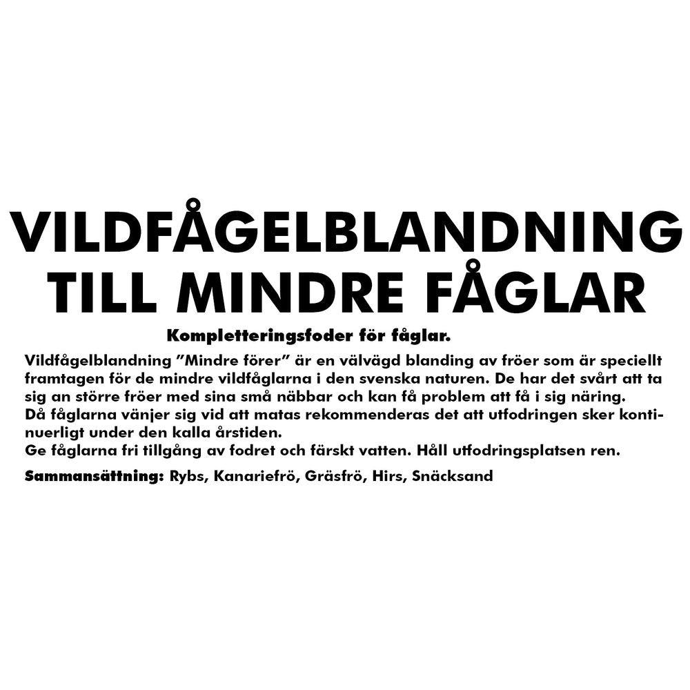 Vildfågelblandning Till Mindre Fåglar 25kg