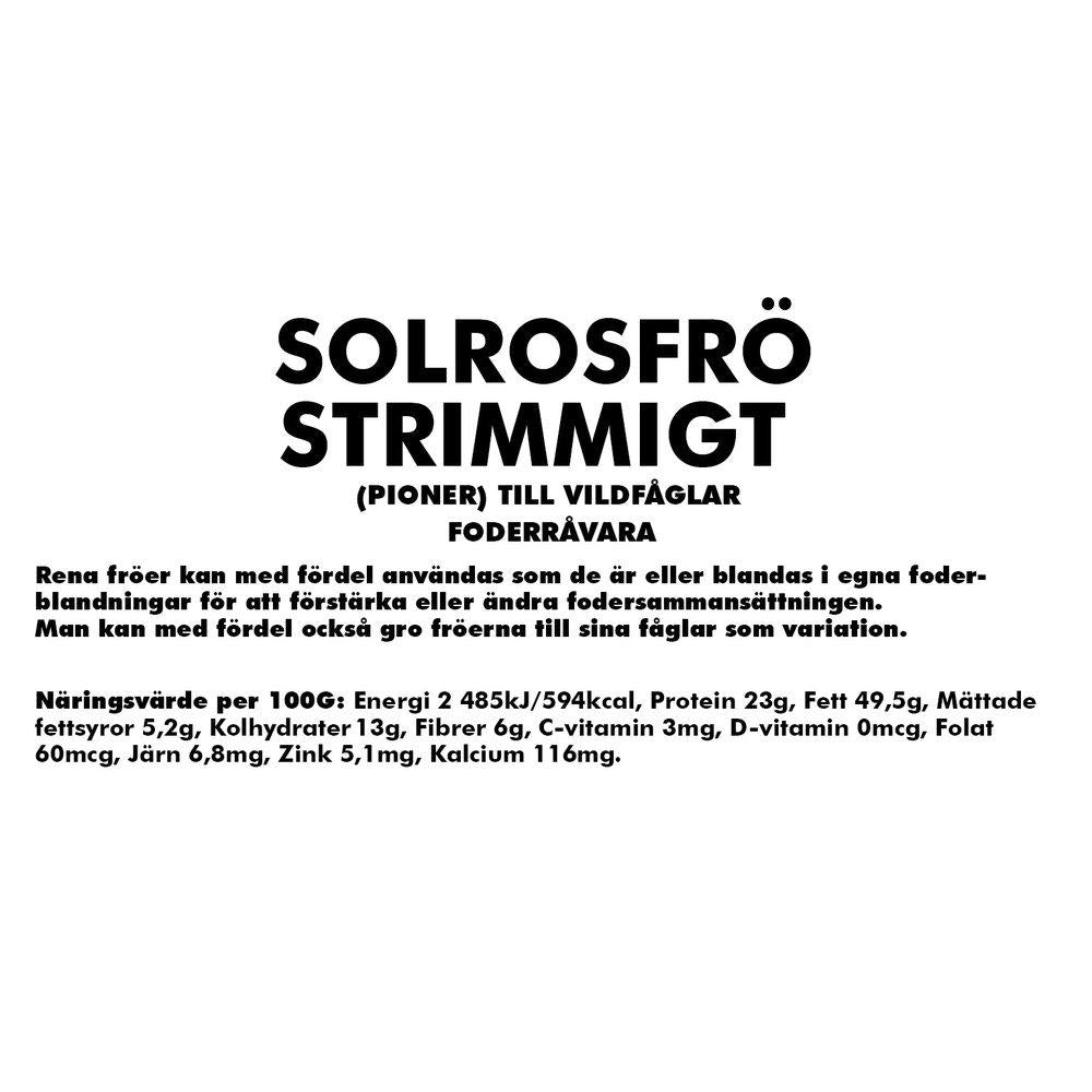 Solrosfrö Strimmigt (Pioner) 20kg