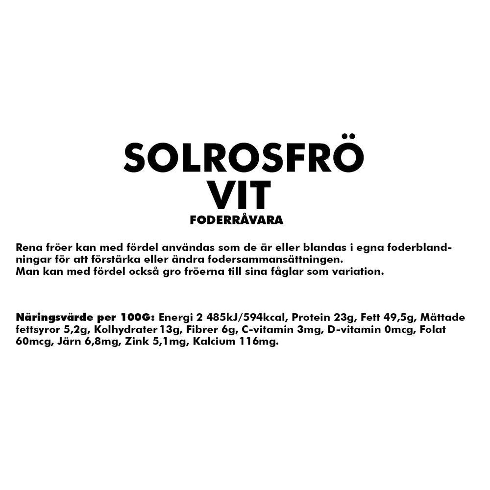 Solrosfrö Vitt 25kg