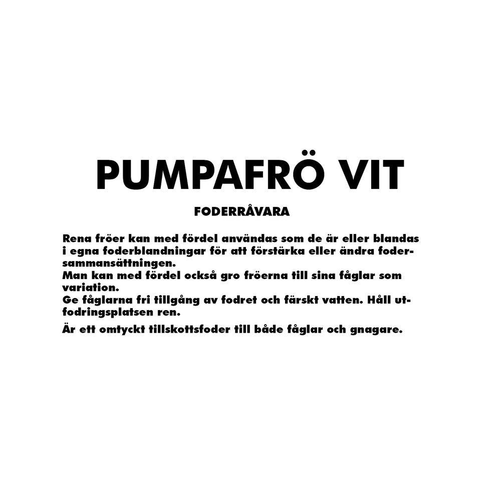 Pumpafrö Vit 25kg