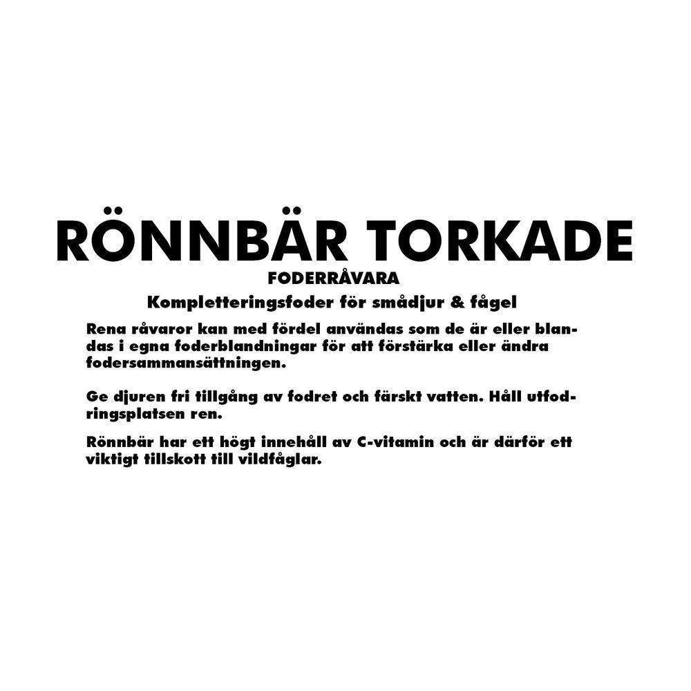 Rönnbär Torkade 25kg