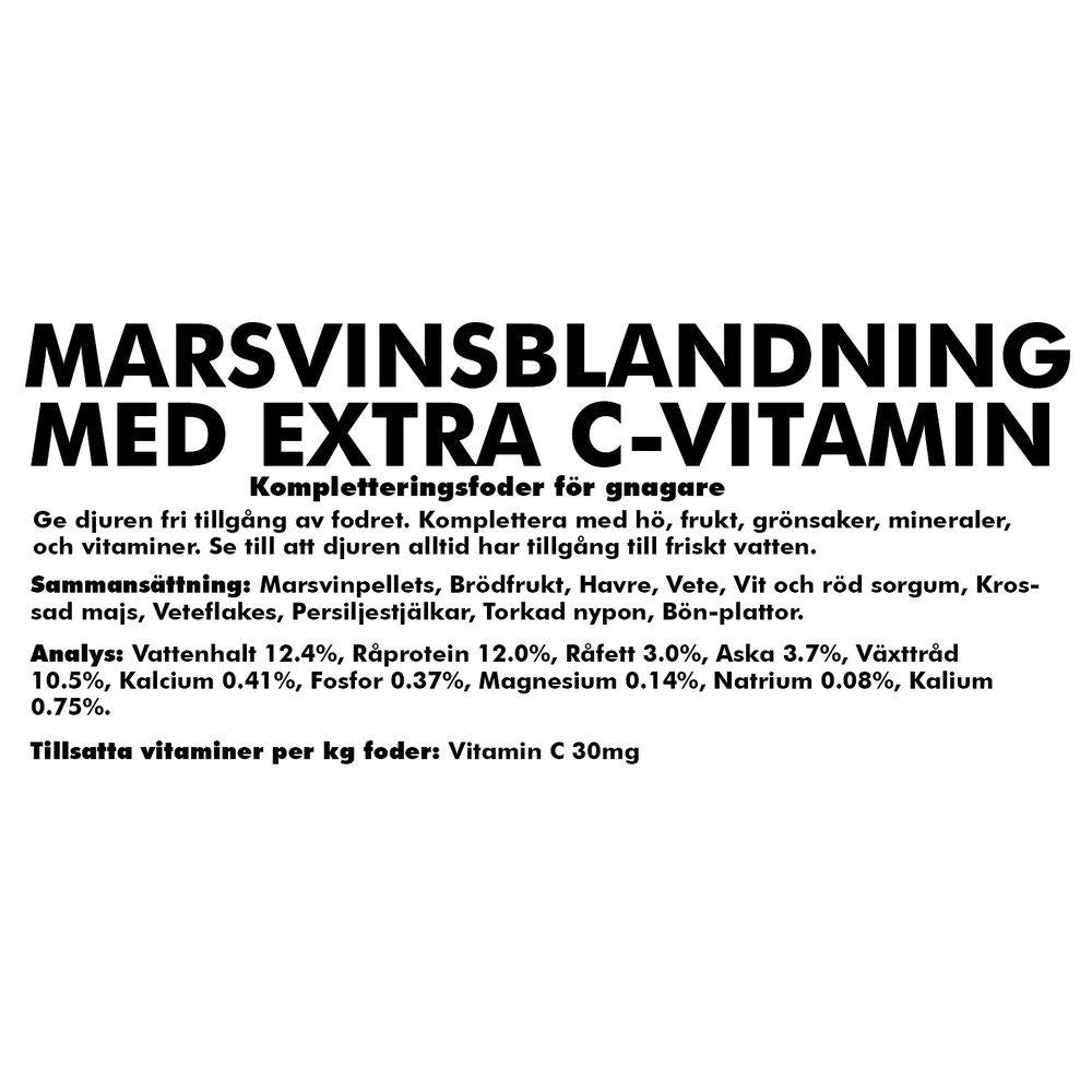 Marsvinsblandning Med C Vitamintillskott 20kg