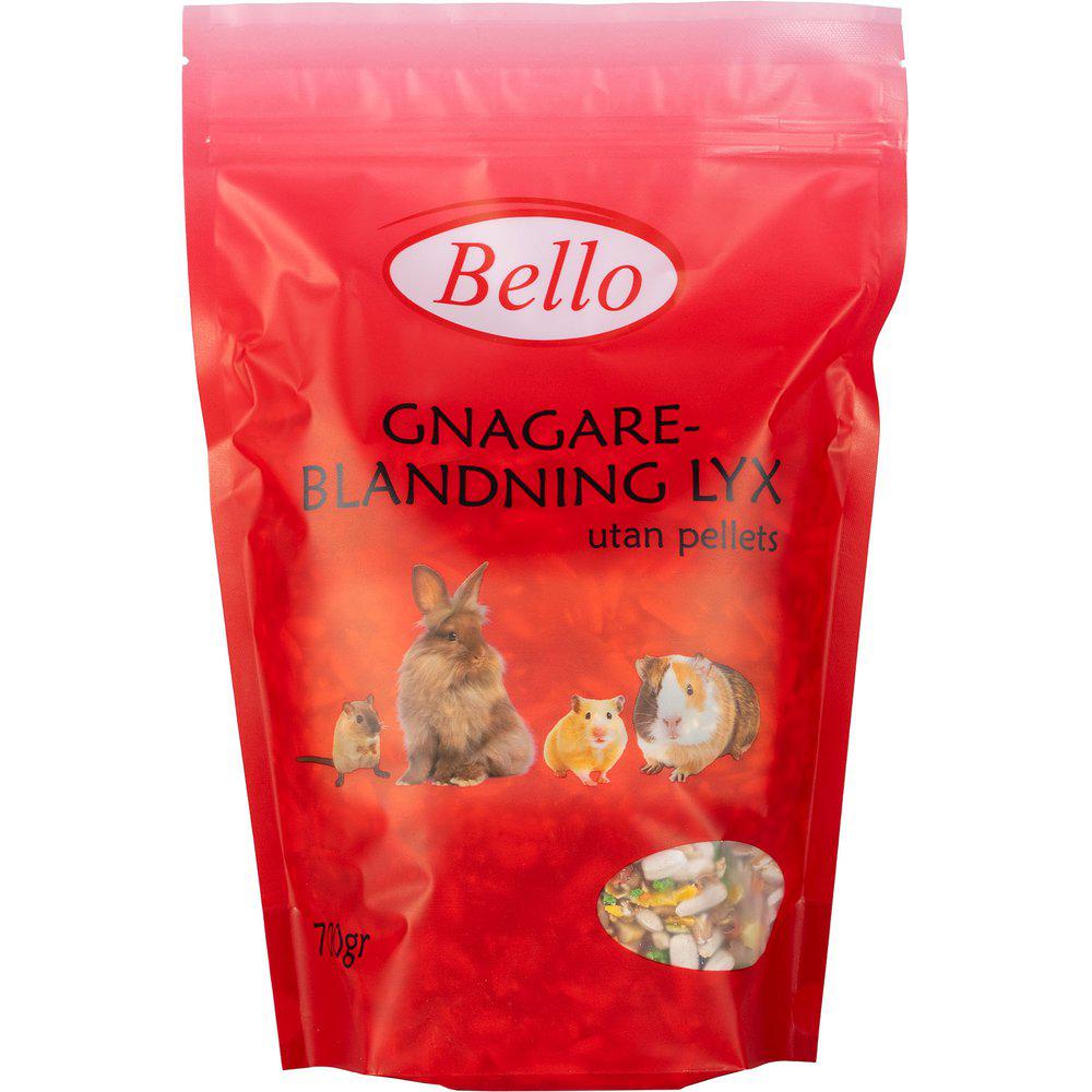 Bello Gnagarblandning Lyx Utan Pellets Premium 700gr