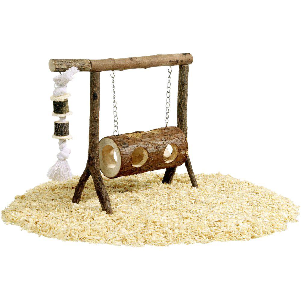 Lekplats Trä Hamster Swing 31x25cm Tunnelgunga