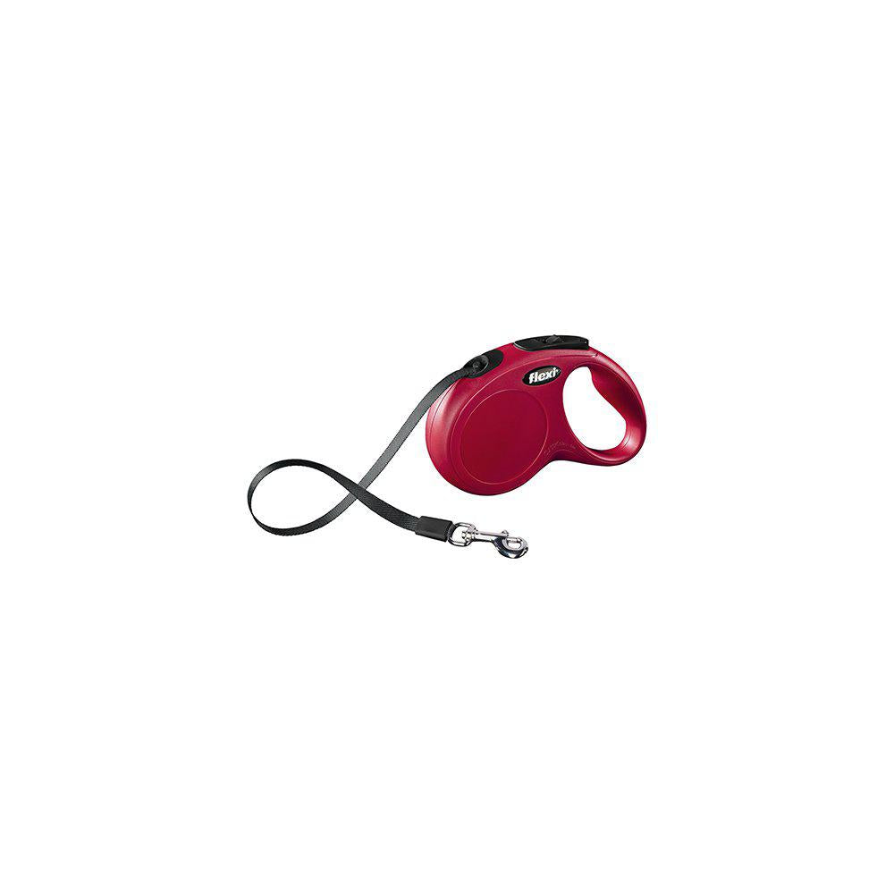 Flexi Koppel New Classic S 5m Band Röd Max 15kg