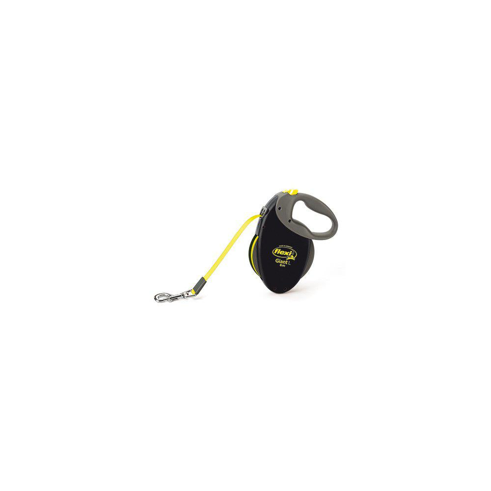 Flexi Koppel Giant L 8m Band Svart/neongul Max 50kg