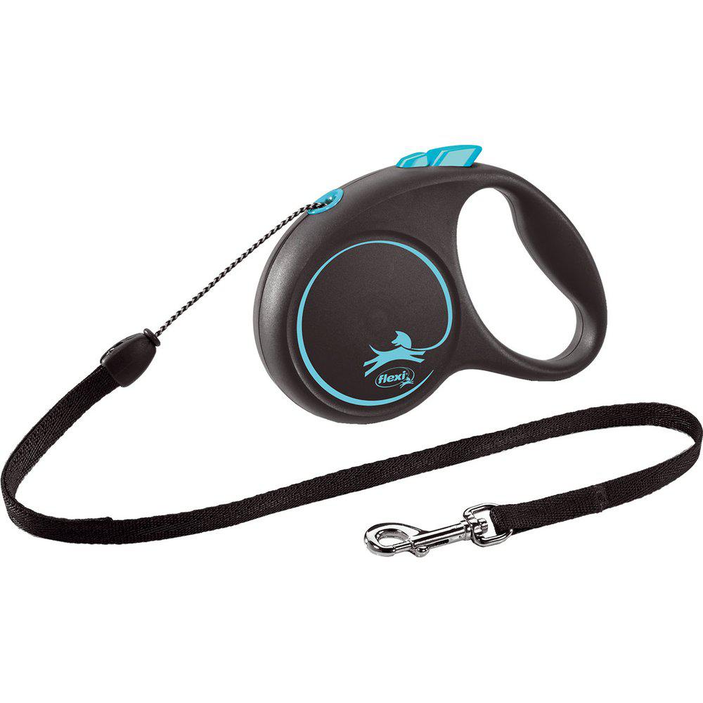 Flexi Koppel Black Design S 5m Lina Blåmax12kg