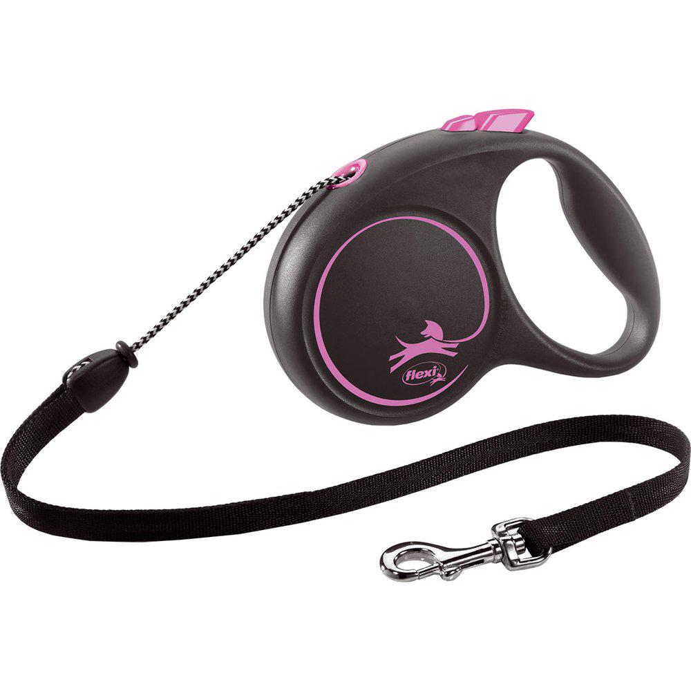 Flexi Koppel Black Design M 5m Lina Rosa Max20kg