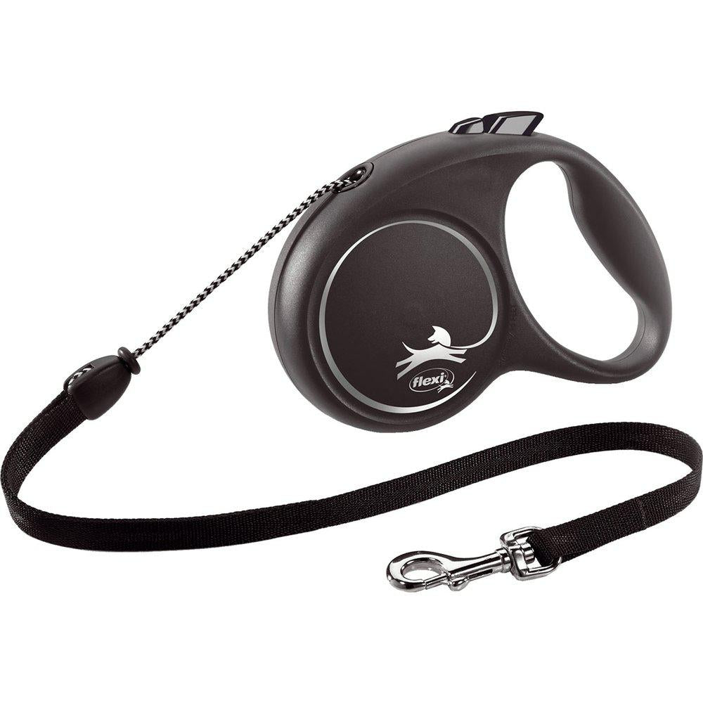 Flexi Koppel Black Design M 5m Lina Svart Max20kg