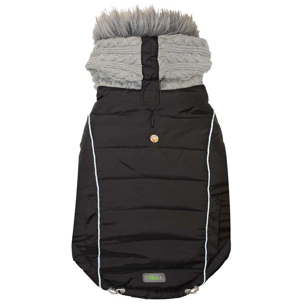 Go Fresh Pet Combo Knit Jacket Svart M.luva Xl 53.5cm