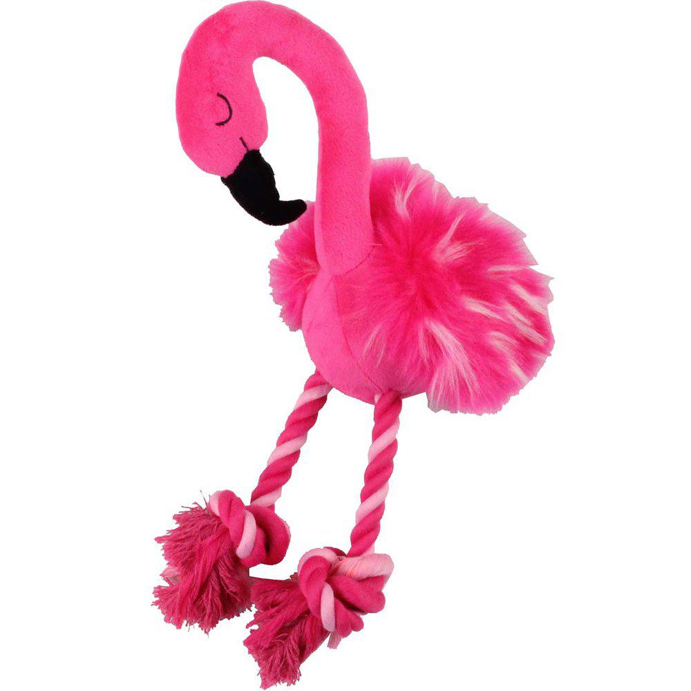 Hundleksak Flamingo38x20x10cm