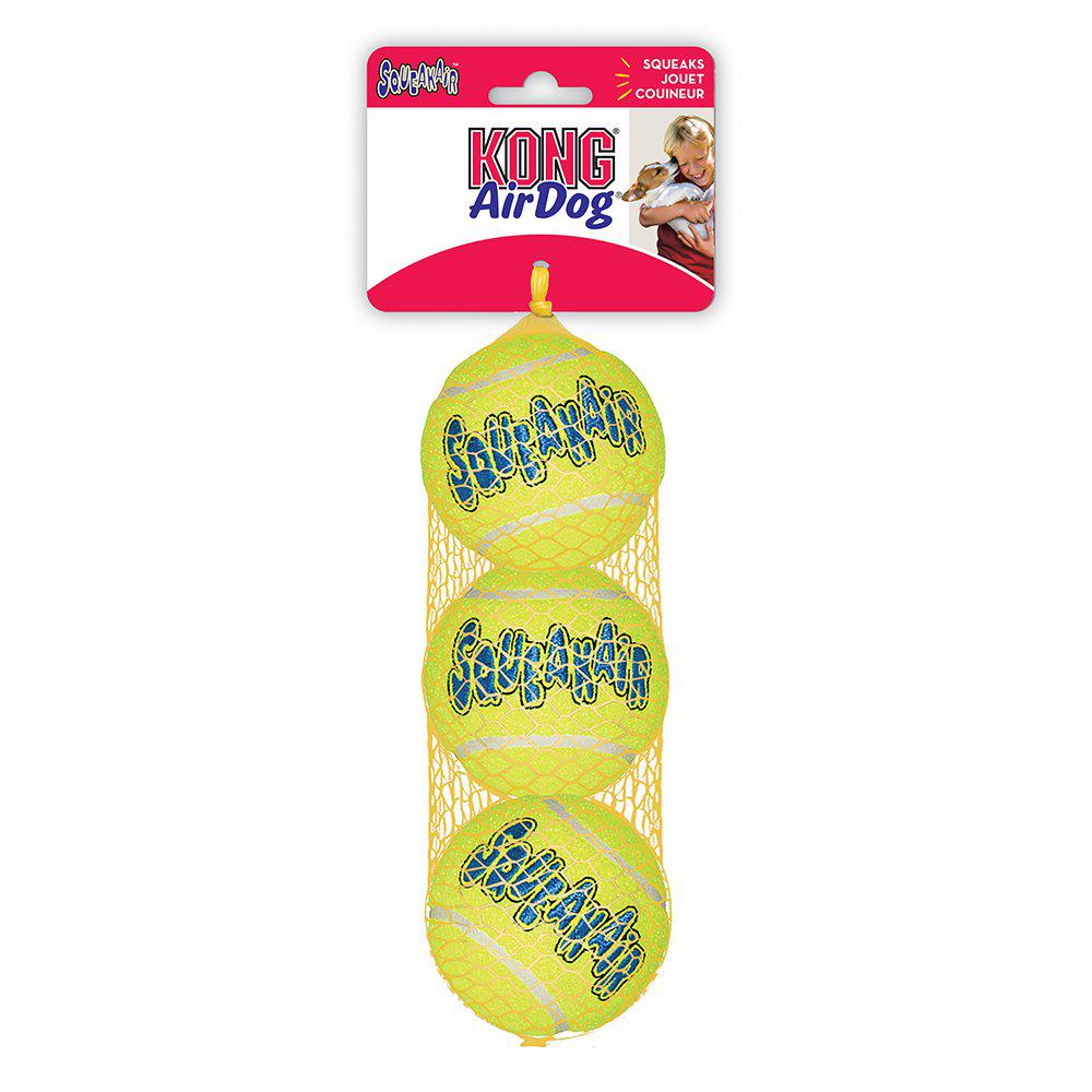 Kong Airdog Squeakair Tennisboll 3pack S 5cm