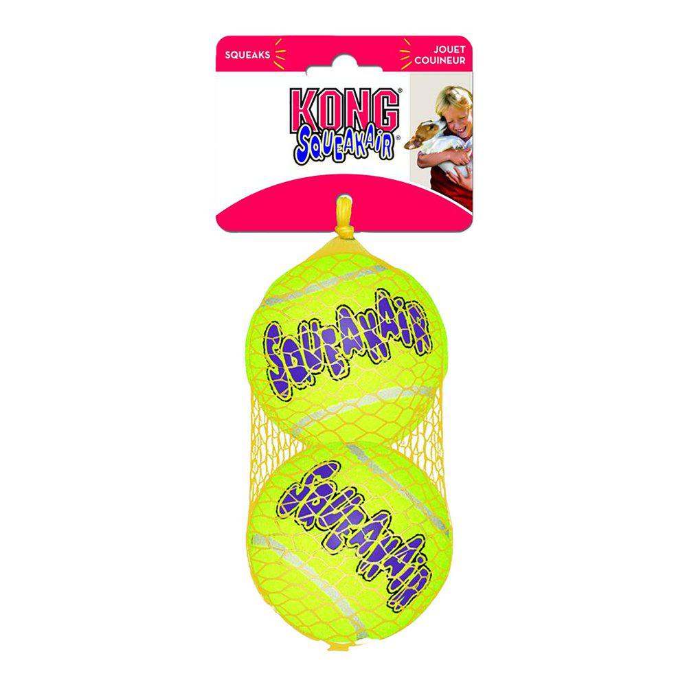 Kong Airdog Squeakair Tennisboll 2pack L 8cm