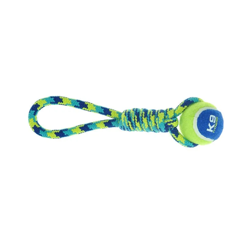 Zs K9 Tennisball Rope Tug With Ball 31cm