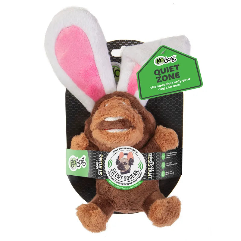 Godog Silent Squeak Flips Monkey Rabbit18cm