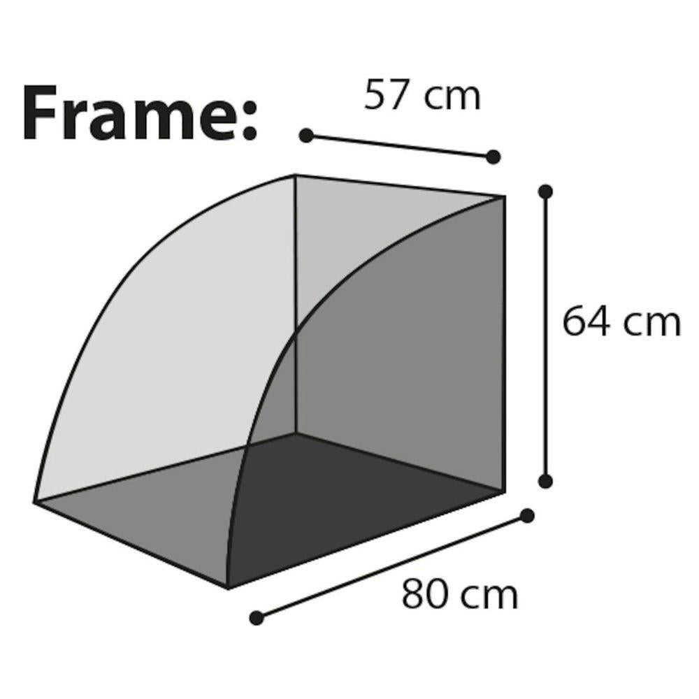 Cykelkärra Liner Economy Grå/svart 125x95x72cm Max 40kg