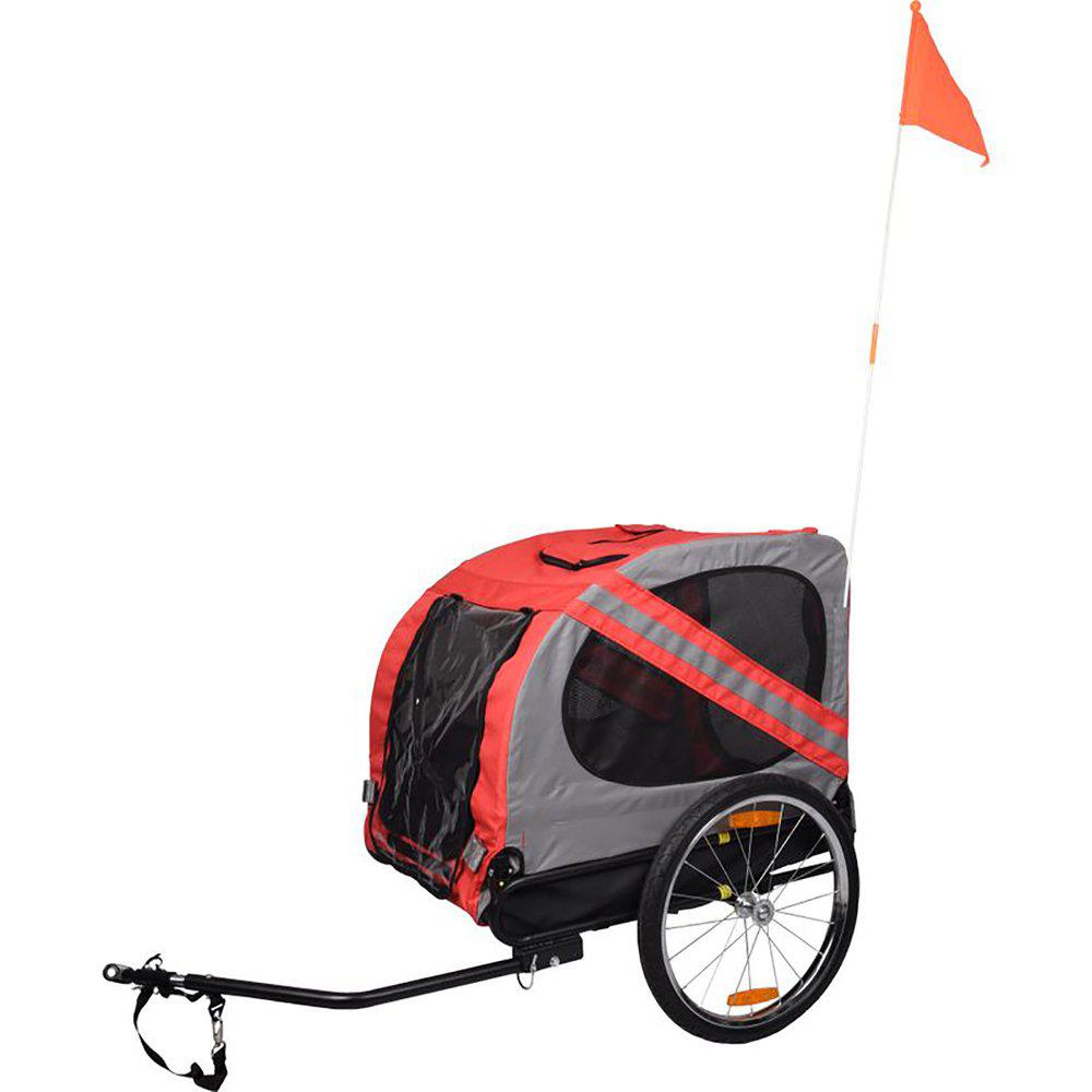 Cykelkärra Liner Economy Röd/grå 125x95x72cm Max 40kg