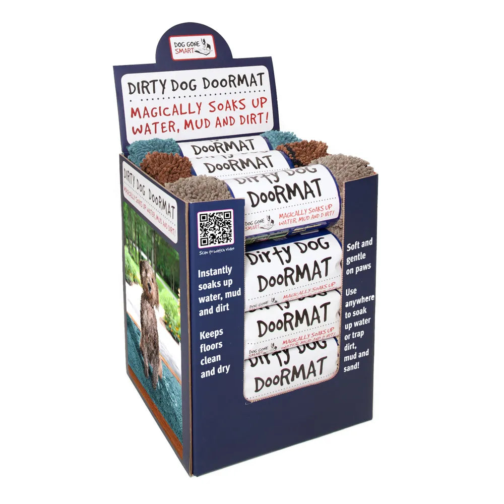 Dgs Dirty Dog Doormat Medium Display Brun, Grå, Pacific Blå