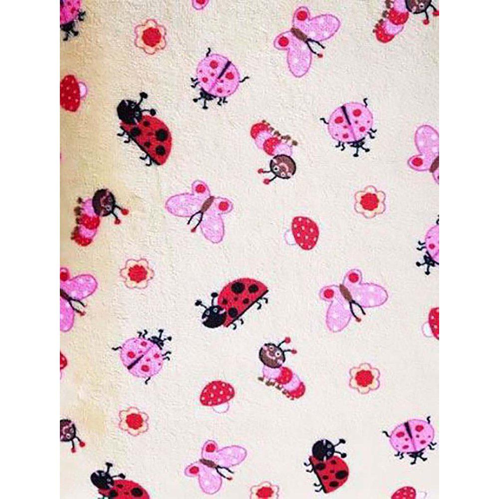 Juunik Madrass Beige/rosa Insekter L 75x60cm
