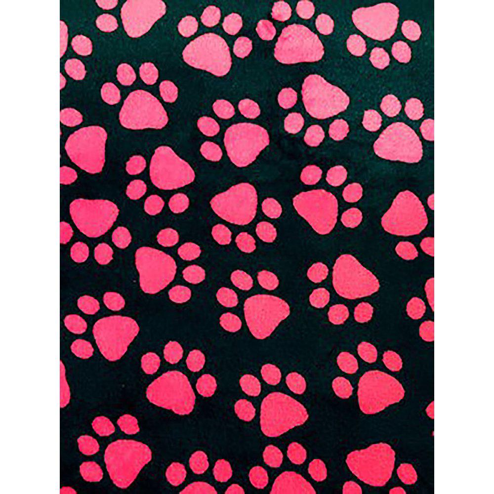 Juunik Madrass Svart Med Rosa Tassar L 75x60cm