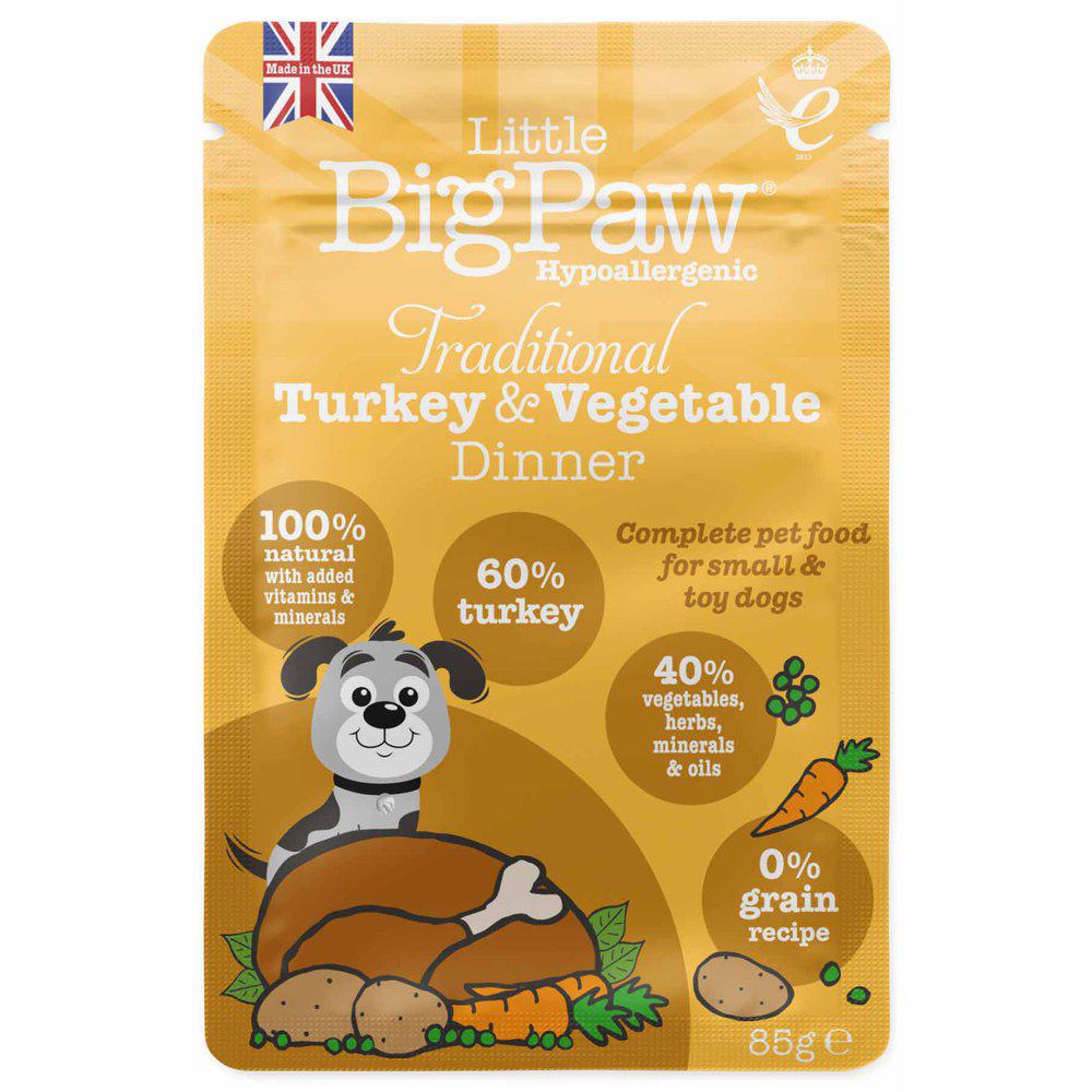 Lbp Pouch Traditional Turkey & Vegetable Dinner 85g