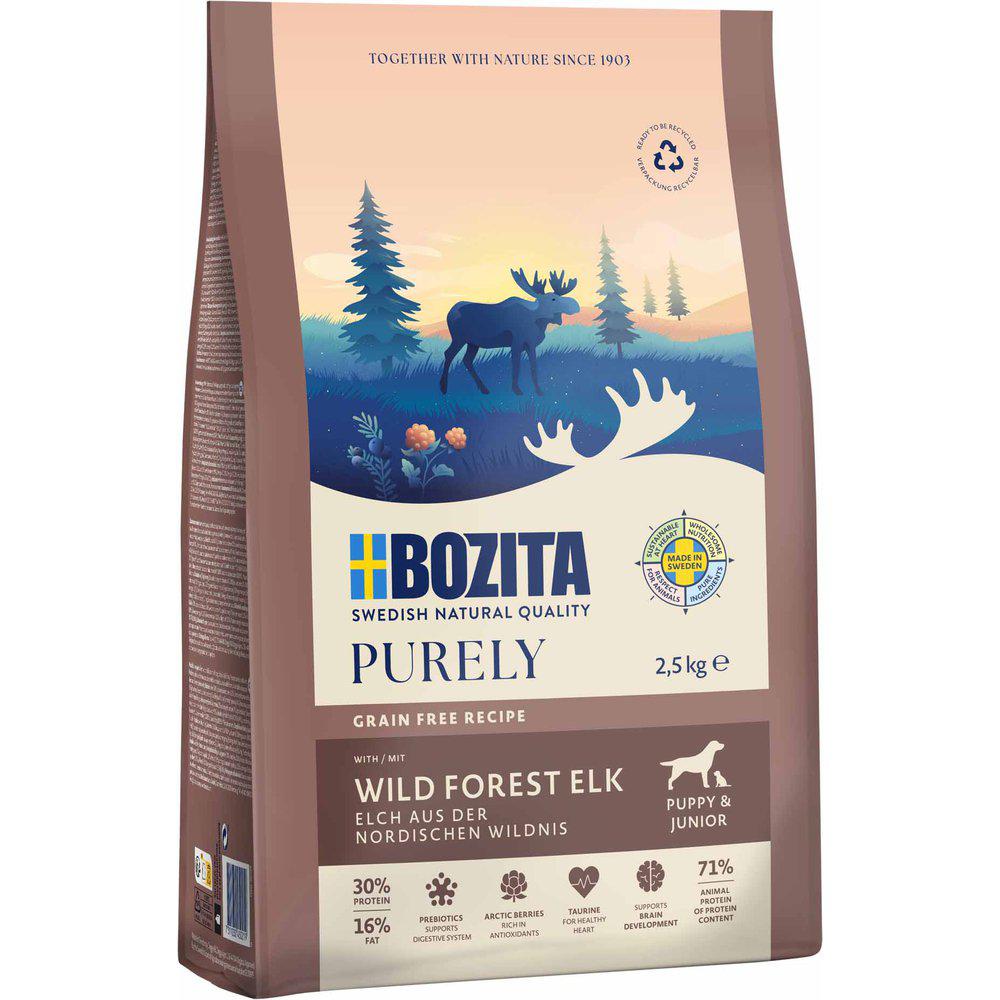 Bozita Dog Purely Puppy&junior Elk 2,5kg