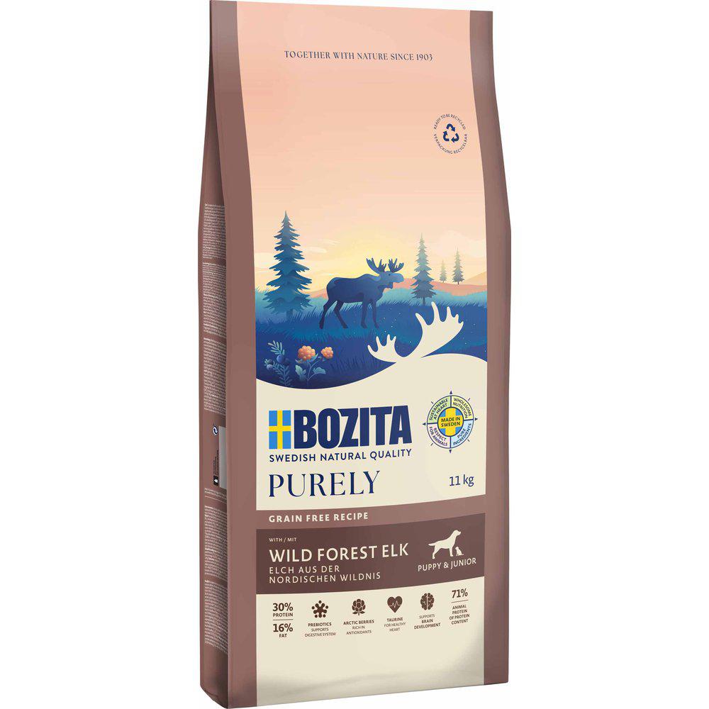 Bozita Dog Purely Puppy&junior Elk 11kg