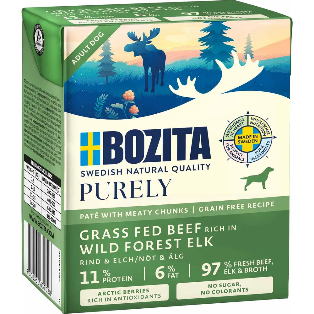 Bozita Dog Purely Pate 370g Elk 6st