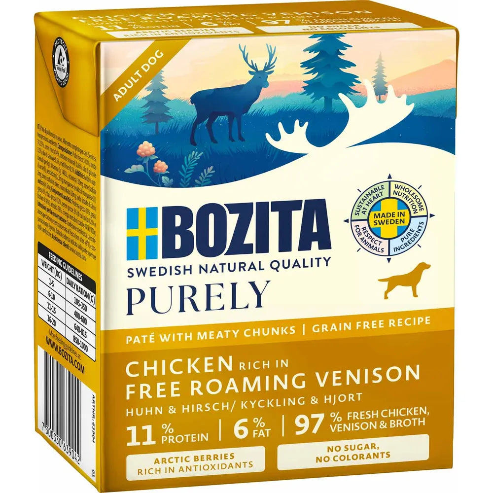 Bozita Dog Purely Pate 370g Venison 6st