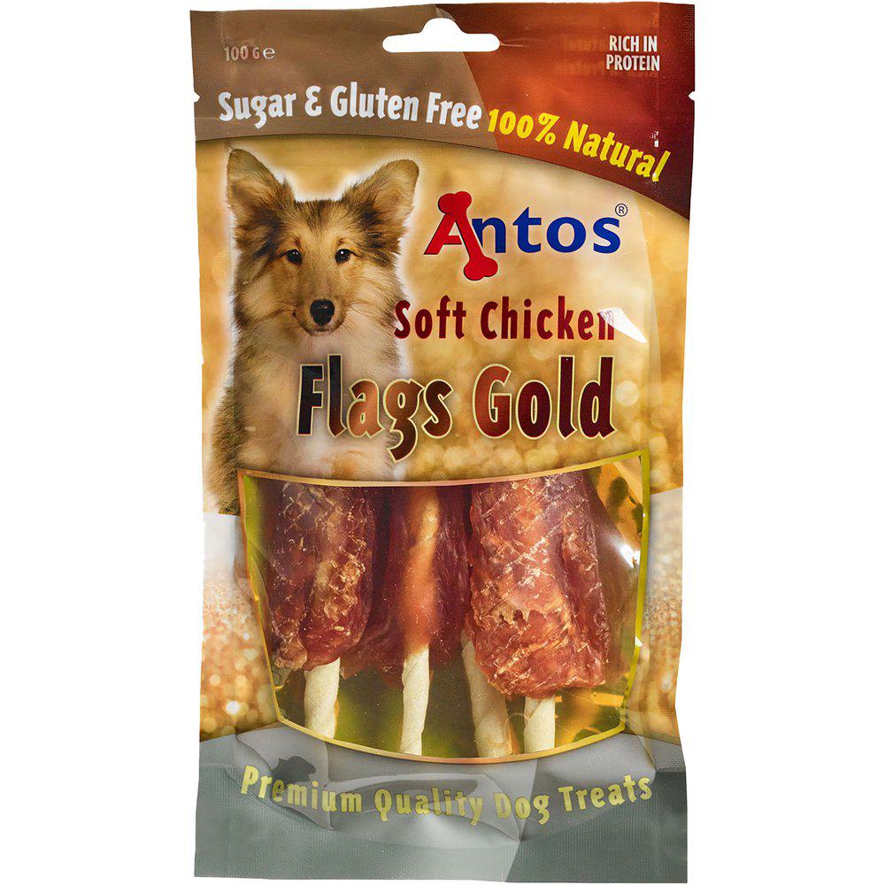 Hundsnacks Soft Chicken Flags Gold 100gr