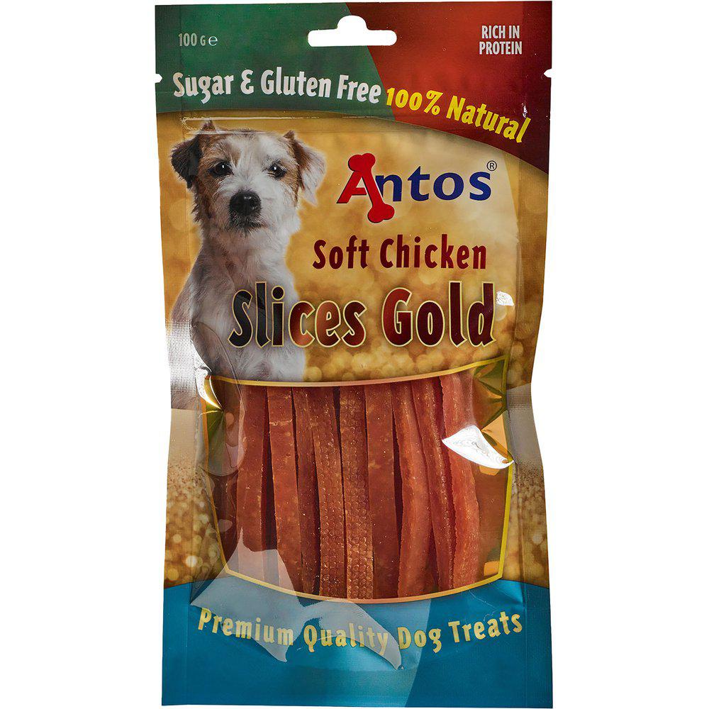 Hundsnacks Soft Chicken Slices Gold 100gr