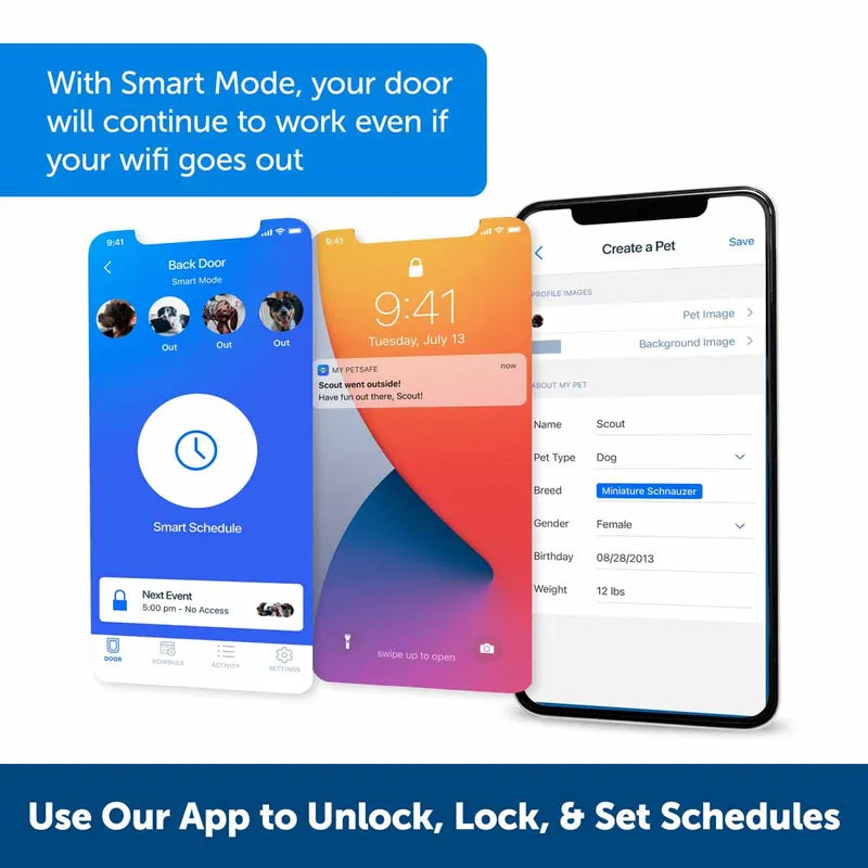 Hund/kattdörr Ecom Connected Smart Doorl