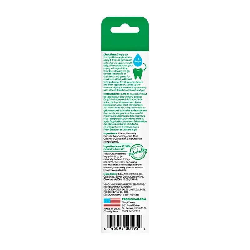 Tropiclean Clean Teeth Oral Care Gel For Puppies 59ml