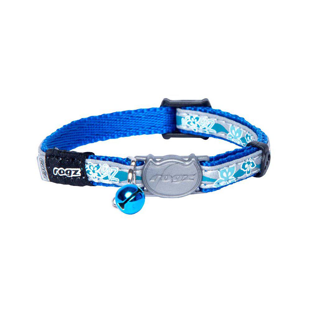 Rogz Nightcat Halsband S Blå 11mm 20