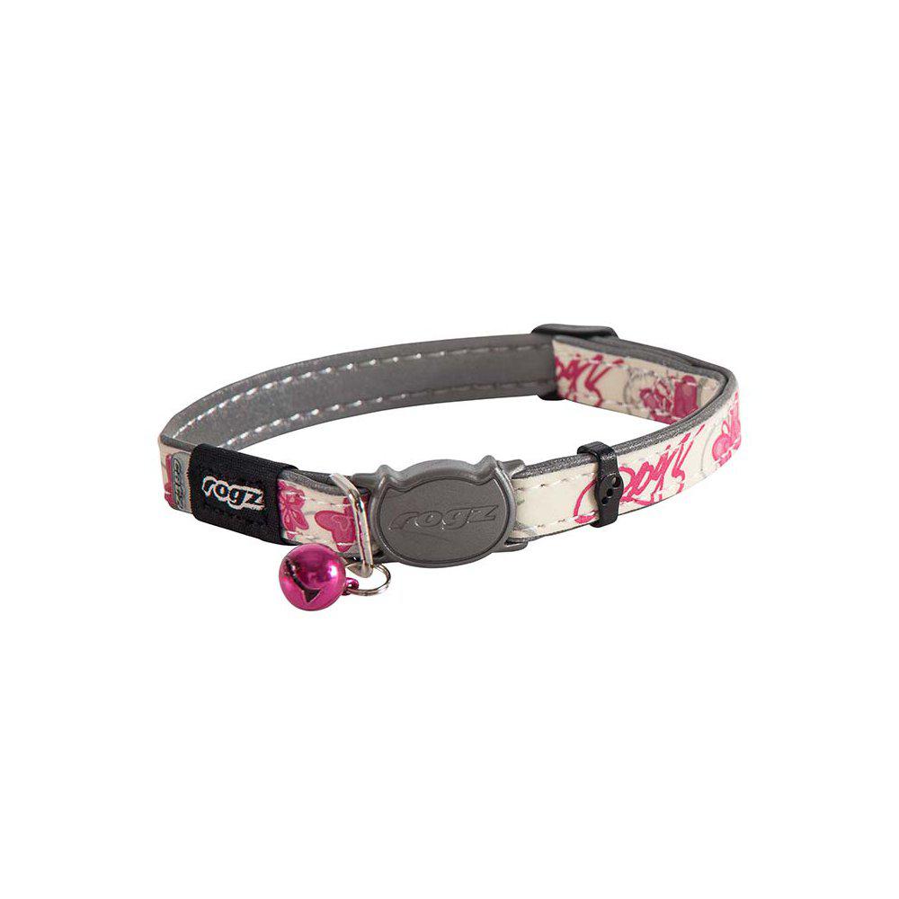 Rogz Glowcat Halsband S Rosa 11mm 20