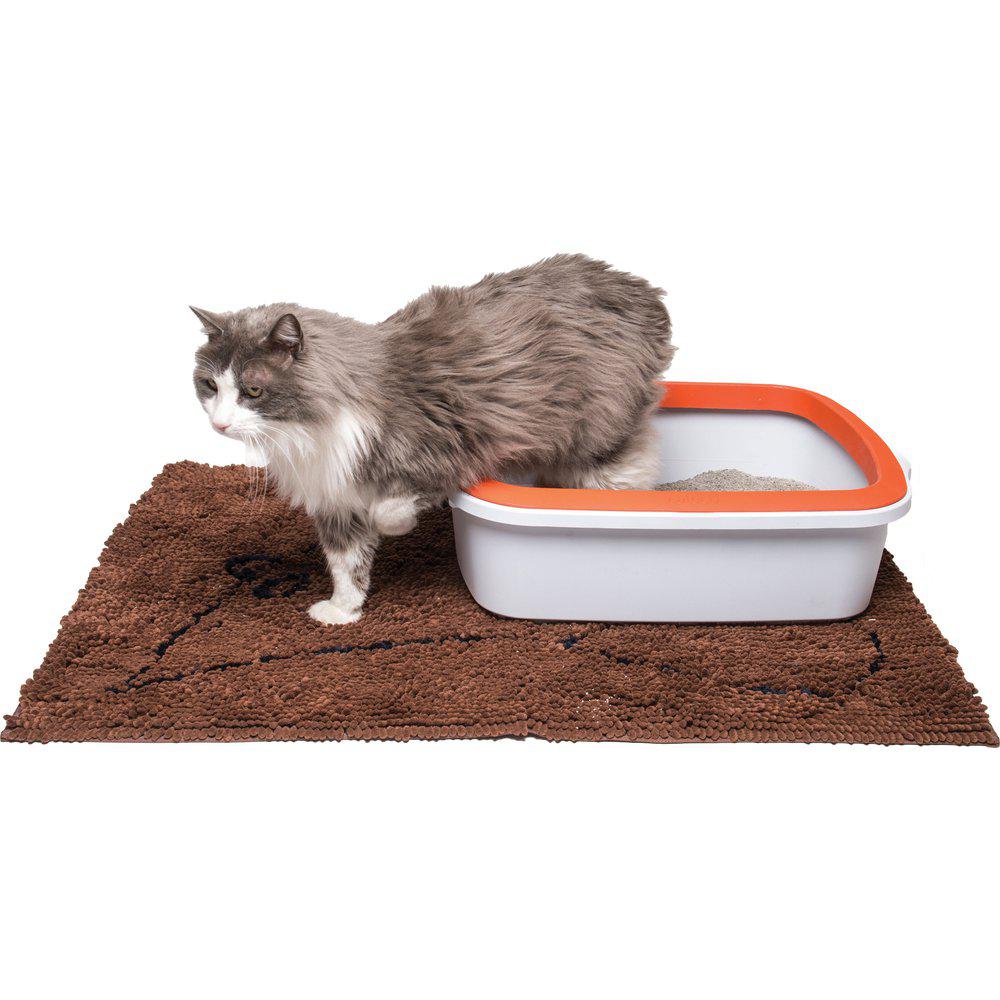 Dgs Cat Litter Matta 88x66cm Brun