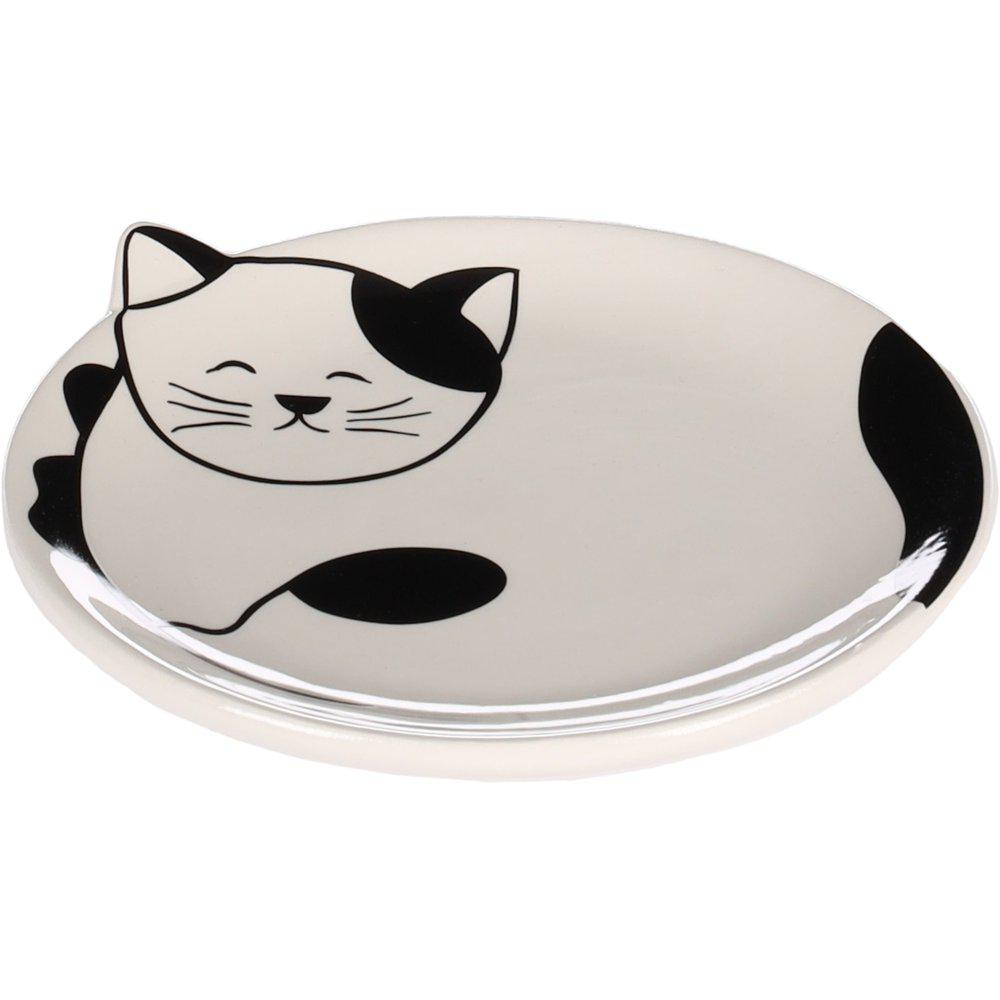 Feeding Dish Cat Ravi Ceramic Black