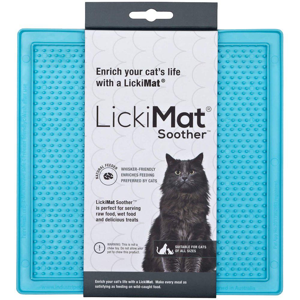 Lickimat Cat Soother Ljusblå 20x20cm