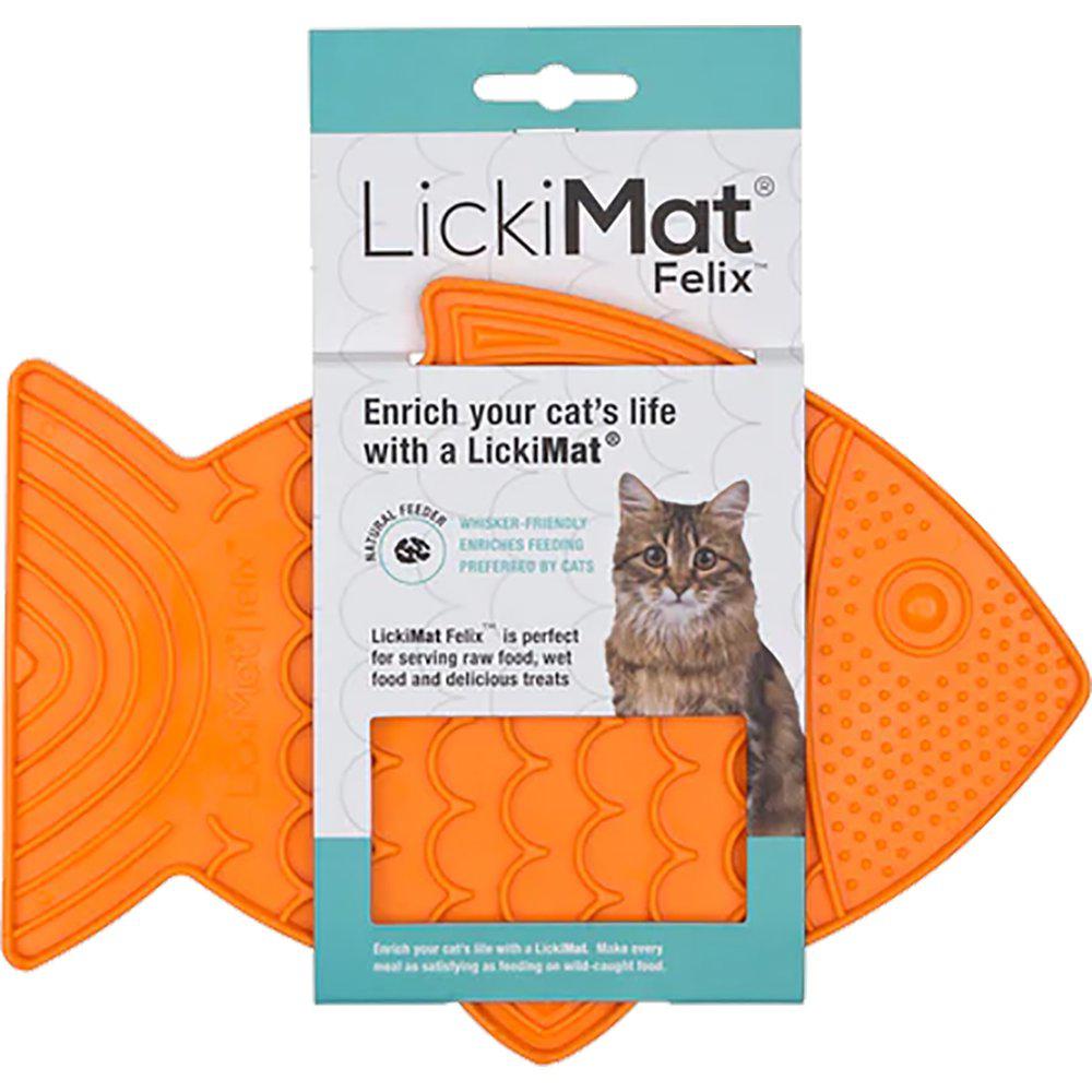 Lickimat Cat Felix Orange 22x16cm