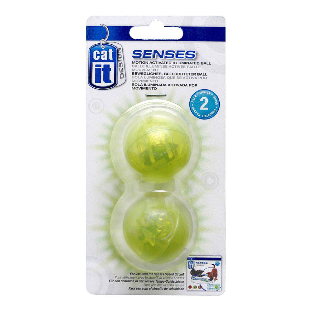 Ersättningsboll Catit Senses Speed Blinkande 2pack