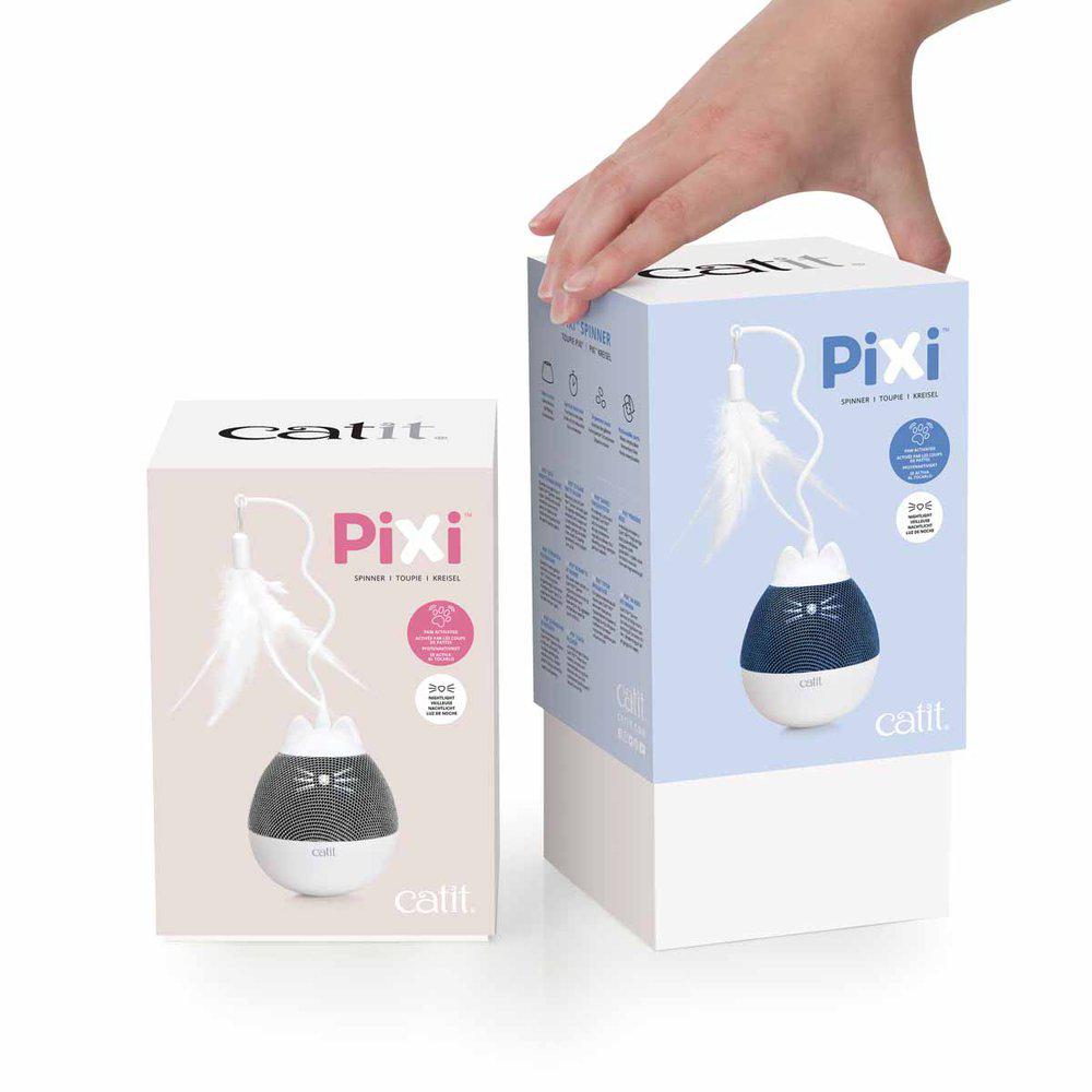 Catit Pixi Spinner White & Grey