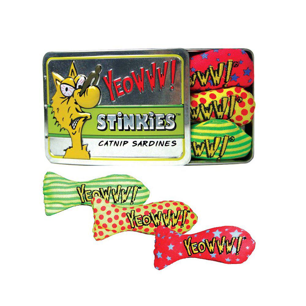 Yeowww Catnip Stinkies Sardiner 3st I Ask Ca 60gr