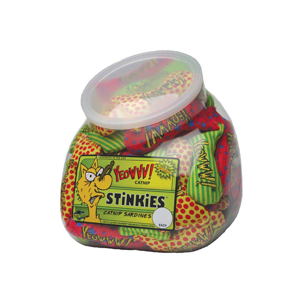 Yeowww Catnip Stinkies Sardiner Display