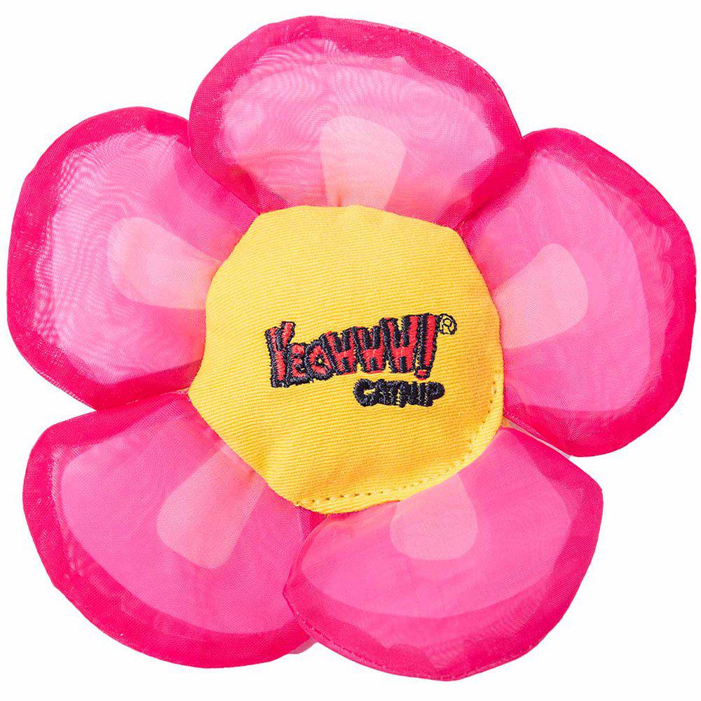 Yeowww Catnip Blomma Rosa 14x14x2,5cm