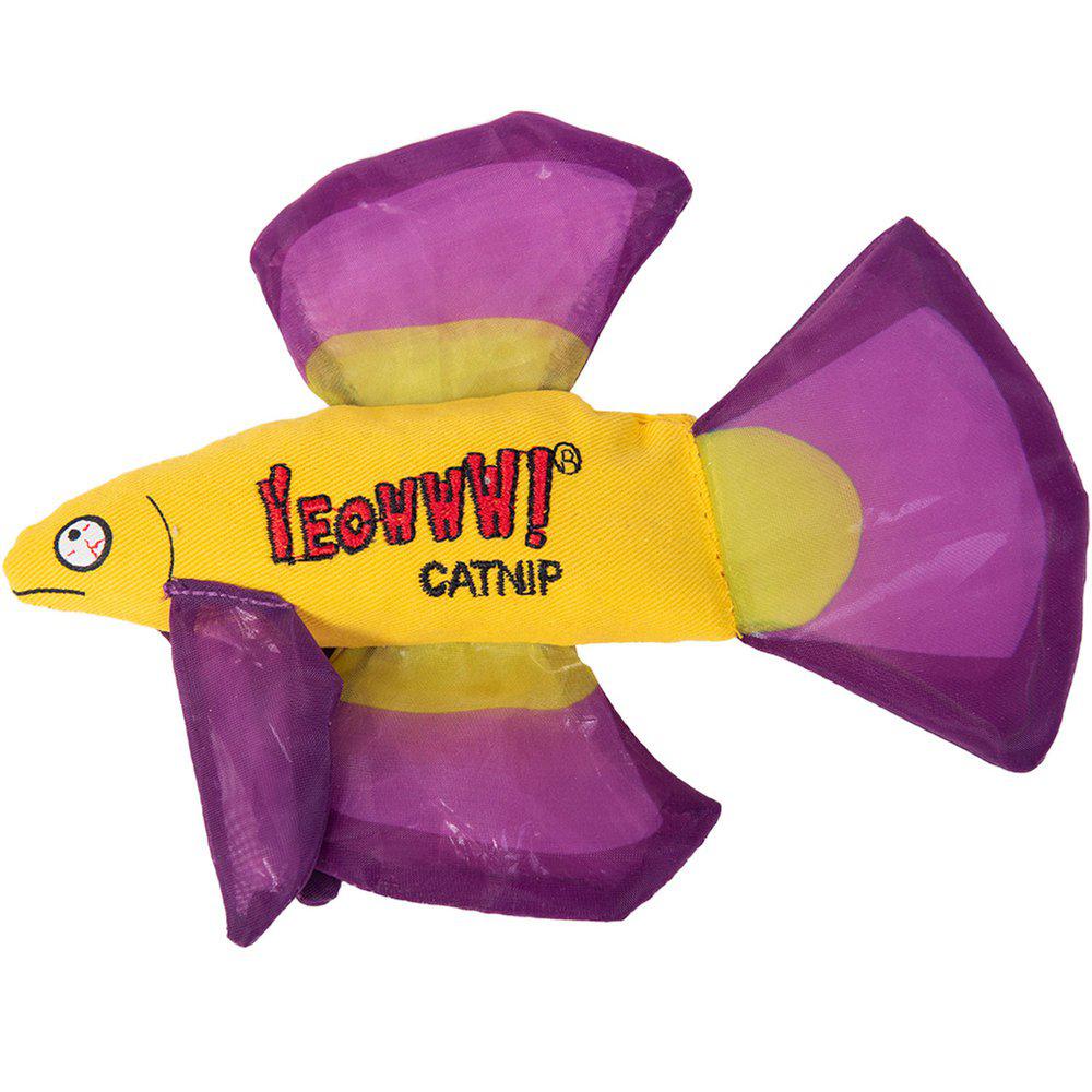 Yeowww Catnip Mo Betta Fish Purple 16,5x12,7x2,5cm