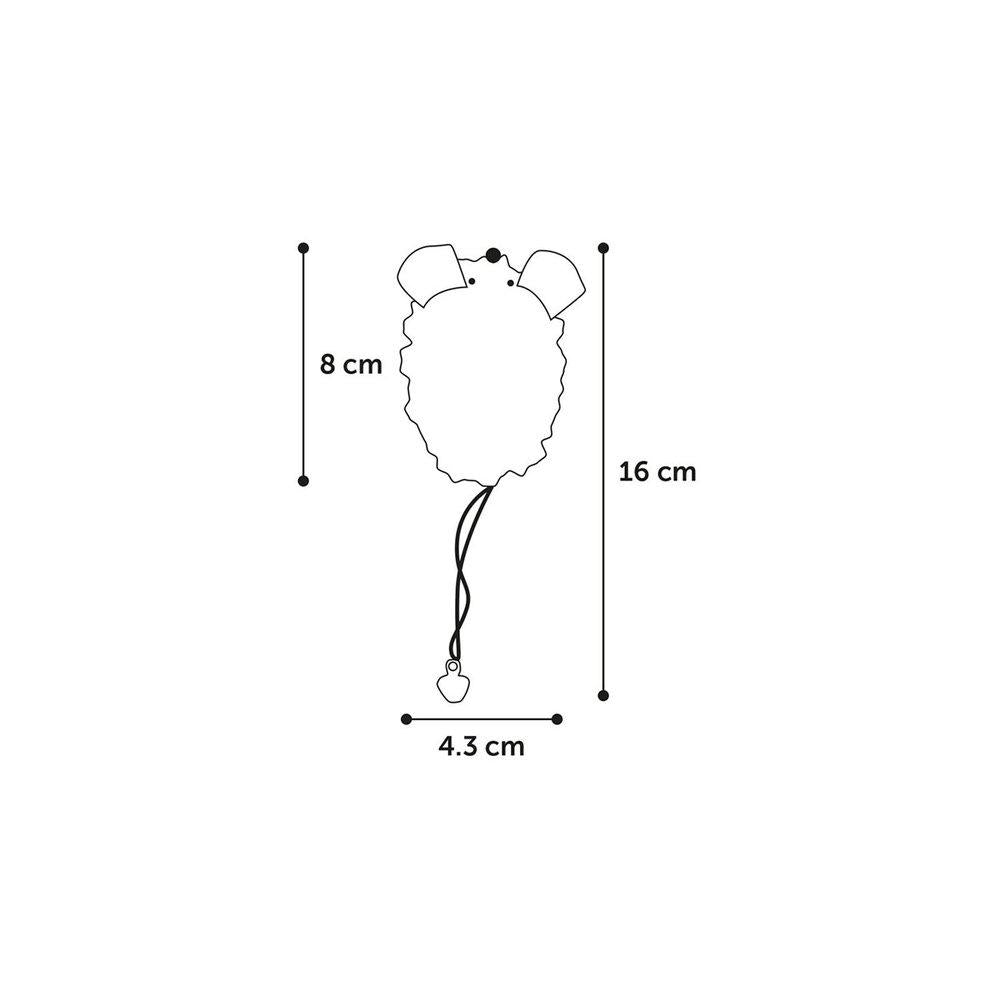 Kattleksak Multo Mus Blå&rosa Mix 8cm