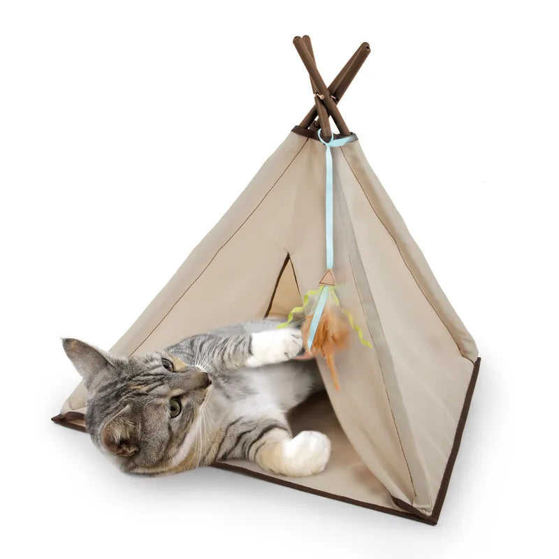 Smartykat Kitty Camp Teepee 52x52x44.5cm