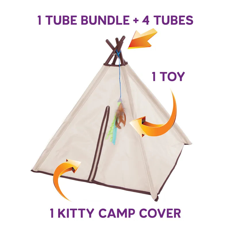 Smartykat Kitty Camp Teepee 52x52x44.5cm