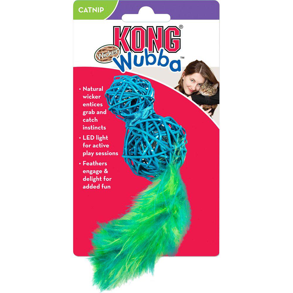 Kong Wubba Wicker Mix Färg 7x4ø Cm